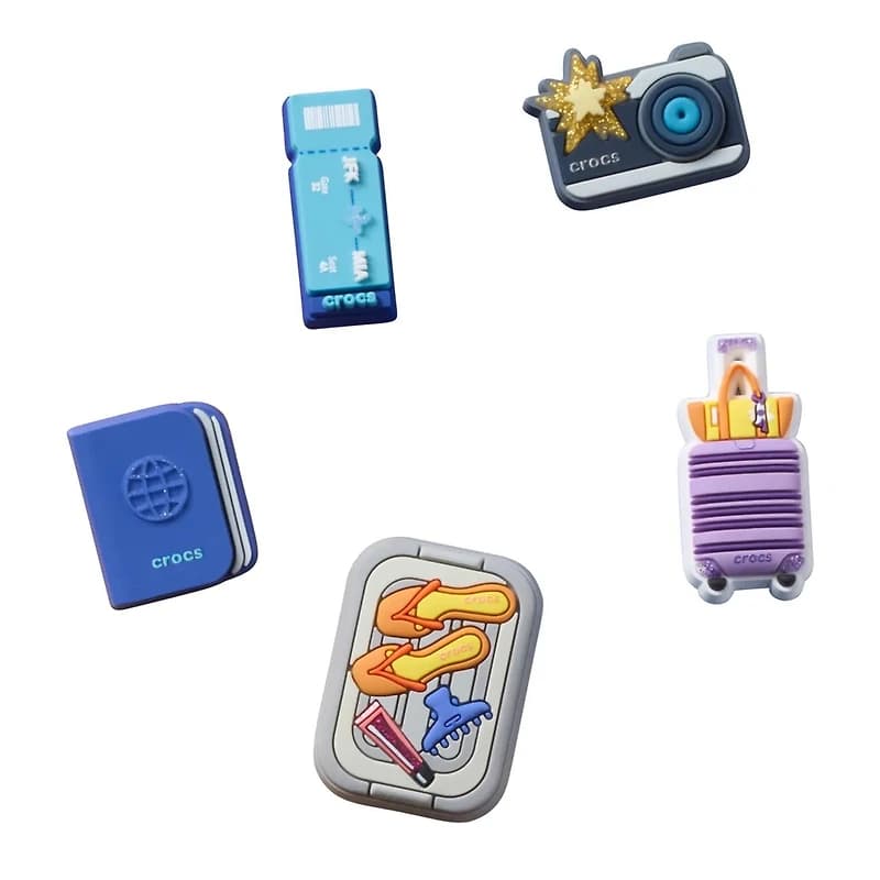Travel Essentials Jibbitz - 5 Pack